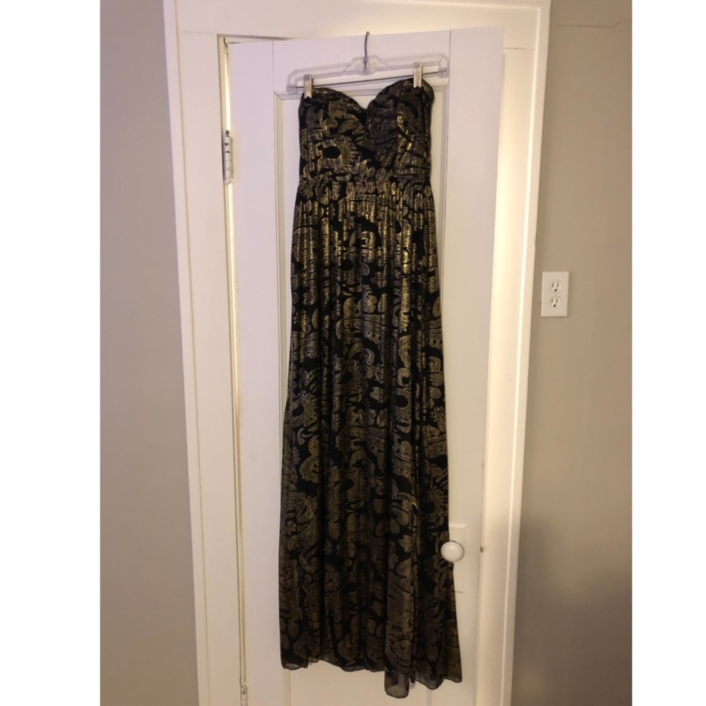Sequin Hearts strapless gown